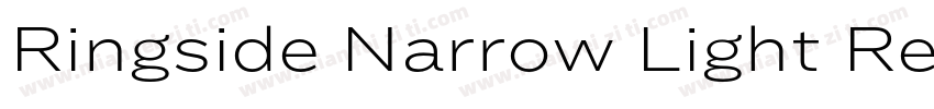Ringside Narrow Light Regular字体转换